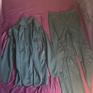 Green Pant Suit